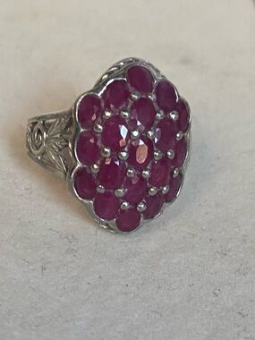 Vintage .925 & Ruby Ring